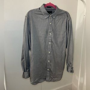 Banana republic grey king sleeve button down shirt